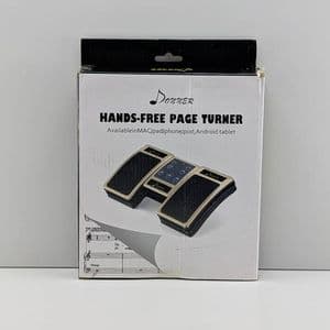 donnerwirelesspageturnerpedalfortabletsphonefootpedalrechargeableblack